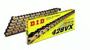 z_ XR125 2003 - 2007 DID X O S[h hCu `F[ 428 VX 132 L ɓKB FITS HONDA XR125 2003 - 2007 DID X-Ring Gold Drive Chain 428 VX 132 L
