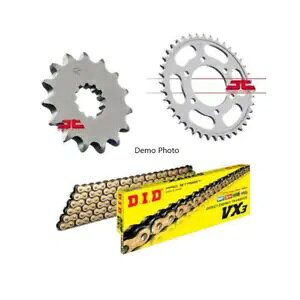 SUZUKI GSX R600 K6-K9 2006 - 2010 JT DID VX wr[f[eB[S[h`F[XvPbgɓK Fits SUZUKI GSX R600 K6-K9 2006 - 2010 JT DID VX HEAVY DUTY GOLD CHAIN SPROCKETS