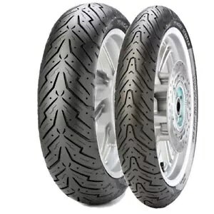 s GWFXN[^[ O^CZbg 110/70-12 130/70-12 PIRELLI ANGEL SCOOTER FRONT & REAR TYRE SET 110/70-12 130/70 - 12