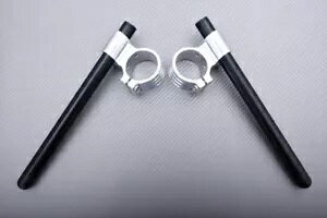 Vo[ ubN yA nCCY NbvI nho[ 35mm }n RT-180 A/B/C 90-1993 Silver-Black Pair High Rise Clip-on Handlebars 35mm YAMAHA RT-180 A/B/C 90-1993