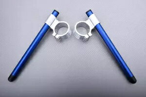 �V���o�[�u���[ �n�C���C�Y �N���b�v�I�� �n���h���o�[ 53mm DUCATI MONSTER 1100 M1100 08-2014 Silver-Blue High Rise Clip-on Handlebars 53mm DUCATI MONSTER 1100 M1100 08-2014 �y���s�A���i�z