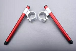 �V���o�[���b�h �n�C���C�Y �N���b�v�I�� �n���h���o�[ 53mm �h�D�J�e�B �����X�^�[ 1100 M1100 2008-2014 Silver-Red High Rise Clip-on Handlebars 53mm DUCATI MONSTER 1100 M1100 2008-2014 �y���s�A���i�z