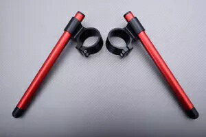 �u���b�N���b�h �n�C���C�Y �N���b�v�I�� �n���h���o�[ 53mm �h�D�J�e�B �����X�^�[ 1100 M1100 2008-2014 Black-Red High Rise Clip-on Handlebars 53mm DUCATI MONSTER 1100 M1100 2008-2014 �y���s�A���i�z
