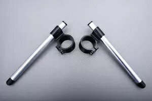 �u���b�N�V���o�[ �n�C���C�Y �N���b�v�I�� �n���h���o�[ 53mm �h�D�J�e�B �����X�^�[ 1100 M1100 08-2014 Black-Silver High Rise Clip-on Handlebars 53mm DUCATI MONSTER 1100 M1100 08-2014 �y���s�A���i�z