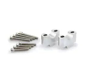 PUIG nho[ CU[ SUZUKI GSX-S 1000 GX 2024 Vo[-3741P PUIG Handlebar Risers SUZUKI GSX-S 1000 GX 2024 Silver-3741P