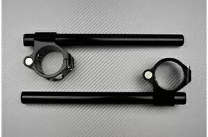 �u���b�N �y�A �N���b�v�I�� �W���n���h���o�[ 53 mm APRILIA FALCO 1000 SL ALL Black Pair of Clip Ons Standard Handlebars 53 mm APRILIA FALCO 1000 SL ALL �y���s�A���i�z