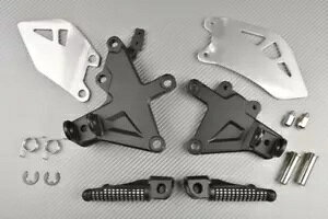 �u���b�N �t�����g �t�b�g�y�O & �u���P�b�g KAWASAKI ZX10R ZX-10R ZX10-R ZXT02L 2021-2022 Black Front Foot Pegs & Brackets KAWASAKI ZX10R ZX-10R ZX10-R ZXT02L 2021-2022