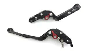 ブラック レッド アジャスタブル フォールディング ブレーキ クラッチ レバー FANTIC CABALLERO 500- Black Red Adjustable Folding Brake Clutch Lever FANTIC CABALLERO 500-