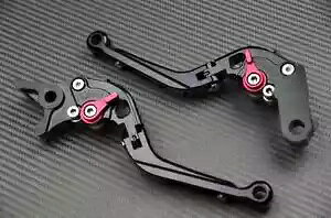 ܂肽݃AWX^uo[yAtbvAbvubN CNC KAWASAKI ZZR 1100 1990 02- Folding Adjustable Lever Pair Flip Up Black CNC KAWASAKI ZZR 1100 1990 02-
