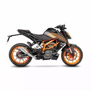 LEOVINCE GL][Xg}t[ LV-10 KTM DUKE 125 21-23 INOX-COD.15249U LEOVINCE EXHAUST MUFFLER LV-10 KTM DUKE 125 21-23 INOX-COD.15249U