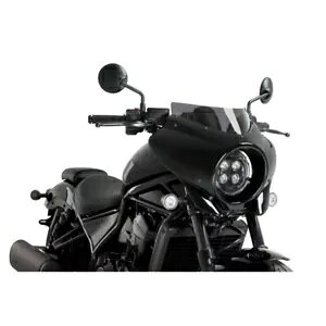 PUIG �Z�~�t�F�A���b�h �X�N���[�� �X�|�[�c �~���[�W�� �z���_ CMX1100 ���x�� 21-24 �_�[�N�X���[�N-21460F PUIG SEMI-FAIRED SCREEN SPORT MIRAGE HONDA CMX1100 REBEL 21-24 DARK SMOKE-21460F �y���s�A���i�z