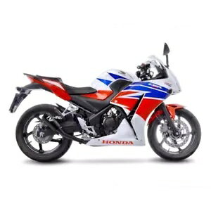 LEOVINCE LV-10 tubNGL][Xg}t[ z_ CBR300 R 15-17 XeX -- LEOVINCE LV-10 FULL BLACK EXHAUST MUFFLER HONDA CBR300 R 15-17 STAINLESS STEEL-COD.-