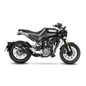 LEOVINCE GL][Xg}t[ LV-10 tubN nXNo[i Bbgs 125 21-23 INOX LEOVINCE EXHAUST MUFFLER LV-10 FULL BLACK HUSQVARNA VITPILEN 125 21-23 INOX