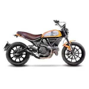 LEOVINCE GL][Xg}t[ LV-10 tubN hDJeB XNu[ NVbN/tT./ACR LEOVINCE EXHAUST MUFFLER LV-10 FULL BLACK DUCATI SCRAMBLER CLASSIC/FULL T./ICON