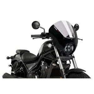 PUIG �Z�~�t�F�A���b�h �X�N���[�� �_�[�N�i�C�g �z���_ CMX500 REBEL 20-24 ���C�g�X���[�N-21102H PUIG SEMI-FAIRED SCREEN DARK NIGHT HONDA CMX500 REBEL 20-24 LIGHT SMOKE-21102H �y���s�A���i�z