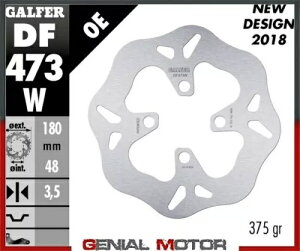 Galfer �t�����g �u���[�L �f�B�X�N �E�F�[�u�Œ� 180x3,5mm ���}�n BW'S �z�C�[�� 12 2006 Galfer Front Brake Disc WAVE FIXED 180x3,5mm YAMAHA BW'S WHEEL12 2006 �y���s�A���i�z