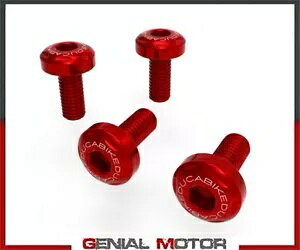 bh }t[ Jo[ lW Lbg DUCABIKE Ducati DesertX 2022 Red Muffler Cover Screws Kit DUCABIKE Ducati DesertX 2022