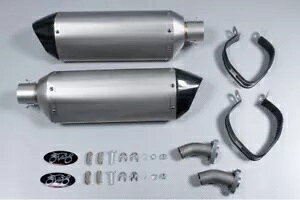 51mm Vo[ _u|bg/GL][Xg|bg/XbvI- 51mm Silver Double Pots / Exhaust Pots / Slip-On-