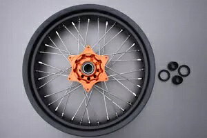 ����/�X�|�[�N �t�����g �z�C�[�� �X�[�p�[���g �I�����W KTM SX 125 2023-2024 3.5 ''x17 ''- Rim / spokes front wheel Supermoto Orange KTM SX 125 2023-2024 3.5''x17''- �y���s�A���i�z
