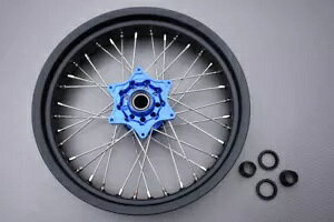 �u���[ �X�[�p�[���g �X�|�[�N ����/�t�����g �z�C�[�� KTM SXF 350 SX-F 2013-2014 3,5 ''x17'' Blue Supermoto Spoked Rim / Front Wheel KTM SXF 350 SX-F 2013-2014 3,5''x17'' �y���s�A���i�z