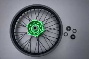 O[ It[h MX A zC[/ Rv[g KAWASAKI KX 450 2019-2024 2,15"x19" Green Off-Road MX Rear Wheel / Rim Complete KAWASAKI KX 450 2019-2024 2,15"x19"