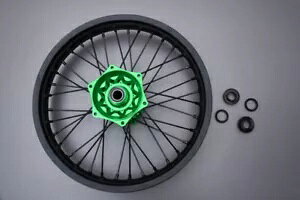 O[ It[h A zC[/ Rv[g KAWASAKI KX 450 X 2022-2024 2,15"x19" Green Off-Road Rear Wheel / Rim Complete KAWASAKI KX 450 X 2022-2024 2,15"x19"