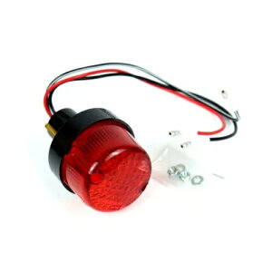 I[goC VbgK X^C Eh A Shin Yo Xgbv & e[ Cg v bh̃yA Pair of Motorcycle Shotgun Style Round Rear Shin Yo Stop & Tail Light Lamp Red