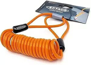 Artago oCN XN[^[ Nbh I[goC ZLeB fBXN bN }C_[ P[u IW Artago Bike Scooter Quad Motorcycle Security Disc Lock Reminder Cable Orange