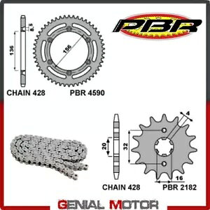 EK1993 チェーンとスプロケットキット 14 / 54 / 428 PBR HUSQVARNA SMS4 4T 2010 - 2012 EK1993 Chain and Sprockets Kit 14 / 54 / 428 PBR HUSQVARNA SMS4 4T 2010 - 2012