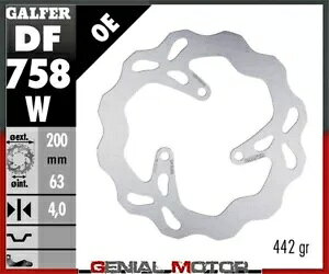 Galfer ���A �u���[�L �f�B�X�N WAVE FIXED 200x4mm RIEJU MRT PRO 50 2009 Galfer Rear Brake Disc WAVE FIXED 200x4mm RIEJU MRT PRO 50 2009 �y���s�A���i�z