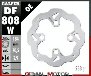 Galfer �t�����g �u���[�L �f�B�X�N WAVE FIXED 184x2,9mm SCORPA TWENTY 125 2015 Galfer Front Brake Disc WAVE FIXED 184x2,9mm SCORPA TWENTY 125 2015 �y���s�A���i�z