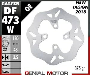 Galfer フロント ブレーキ ディスク ウェーブ固定 180x3,5mm MBK ブースター 50 ホイール 12 2006 Galfer Front Brake Disc WAVE FIXED 180x3,5mm MBK BOOSTER 50 WHEEL 12 2006