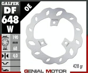 Galfer ���A �u���[�L �f�B�X�N WAVE FIXED 190x4mm APRILIA ARRECIFE 125 2003-2005 Galfer Rear Brake Disc WAVE FIXED 190x4mm APRILIA ARRECIFE 125 2003-2005 �y���s�A���i�z