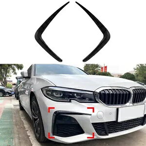 ABS �u���b�N�t�����g�o���p�[�T�C�h�O�����g�����X�g���b�v BMW 3 �V���[�Y G20 2019-2022 ABS Black Front Bumper Side Grille Trim Strip For BMW 3 Series G20 2019-2022 �y���s�A���i�z