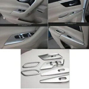 6  2016-2018 YeBAi AeB} N[ CeA hA Jo[ A[Xg g 6pcs for 2016-2018 Nissan Teana Altima Chrome interior Door Cover Armrest Trim