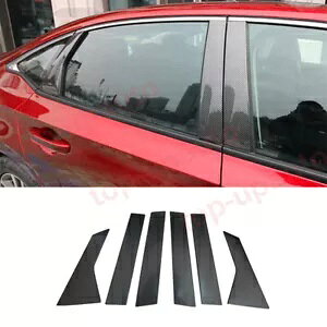 z_ VrbN 2022-2023 ABS J[{t@Co[ BC-s[~gJo[ 6  For Honda Civic 2022-2023 ABS Carbon fiber BC-Pillar Window Sill Trim Cover 6PCS