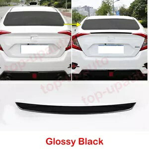 z_ VrbN 4D Z_ 2016-2021 AhAe[gNX|C[ECObv For Honda Civic 4D Sedan 2016-2021 Black Rear Door Tail Trunk Spoiler Wing Lip