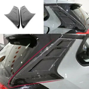 2019-2020 ABS �J�[�{���t�@�C�o�[���A�E�B���h�E�T�C�h�X�|�C���[�J�o�[�g�����g���^ RAV4 2019-2020 ABS Carbon Fiber Rear Window Side Spoiler Cover Trim For Toyota RAV4 �y���s�A���i�z