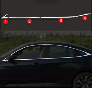 2016-2020 z_VrbNZ_|hA~Jo[g 8  For 2016-2020 Honda Civic Sedan steel Bottom door window sill cover trim 8PCS