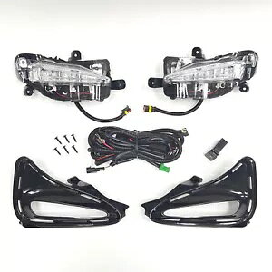 LED DRL tHOv + XCb`x[Lbg 2017-2019 g^ J[iL/ XLE/ LEjp LED DRL Fog Light +Switch Bezel Kits For 2017- 2019 Toyota CorollaiL/ XLE/ LEj