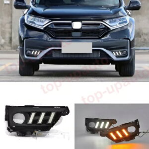 ホンダ CR-V CRV 2020-2022 LED フォグランプデイタイムランニングライトウインカー 2PC For Honda CR-V CRV 2020-2022 LED Fog Lamp Daytime Running Light turn signal 2PC
