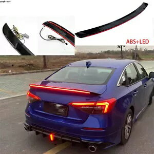 z_VrbN 2022 2023 LED vCgXg[}[e[gNX|C[ECOg For Honda Civic 2022 2023 LED lamp light streamer tail Trunk Spoiler Wing Trim