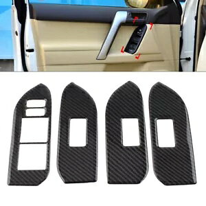 �g���^�����h�N���[�U�[�v���hLHD�p�h�A�p���[�E�B���h�E�X�C�b�`�J�o�[�g����- Door Power Window Switch Cover Trim for Toyota Land Cruiser Prado LHD- �y���s�A���i�z
