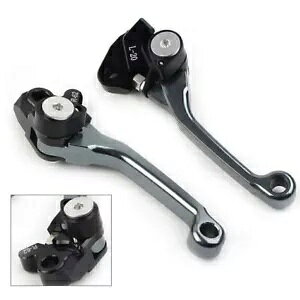 �u���[�L���o�[�N���b�`���o�[�I�[�g�o�C�n���h���o�[�n���h���O���[�X�Y�L RMZ450 2005-2022- Brake lever clutch lever motorcycle handlebar handle gray for Suzuki RMZ450 2005-2022-