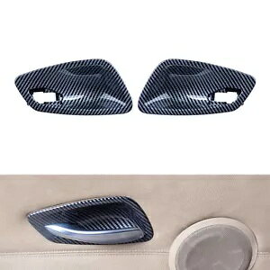 2x �C���e���A�h�A�n���h���V�F���J�o�[ BMW 3 �V���[�Y E90 2005-2012 ABS �J�[�{���t�@�C�o�[�p - 2x interior door handle shell cover for BMW 3 Series E90 2005-2012 ABS carbon fiber- �y���s�A���i�z