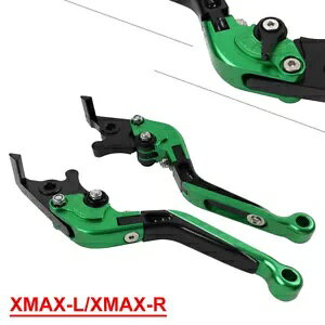 O[ CNC ܂肽݃u[L Nb` o[ }n XMAX125/250/300/400 2015-2022-p Green CNC Folding Brake Clutch Lever for Yamaha XMAX125/250/300/400 2015-2022-