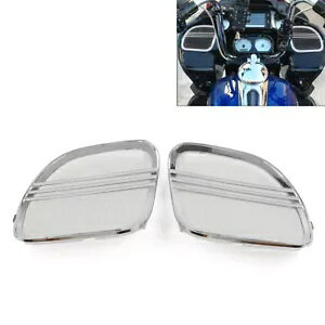 Tri-Line スピーカー グリル カバー ストリップ ハーレー ロード グライド 2015-22 クローム 2 個- Tri-Line Speaker Grille Cover Strip for Harley Road Glide 2015-22 Chrome 2pcs-