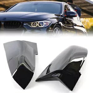 �o�b�N�~���[�J�o�[�L���b�v BMW 1 �V���[�Y 2 3 �V���[�Y 4 X1 M2 I3 I3S �u���b�N����̂���- Rearview mirror cover caps for BMW 1 Series 2 3 Series 4 X1 M2 I3 I3S black shiny- �y���s�A���i�z