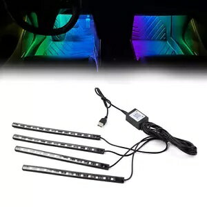 48LED RGB ���y�Ɖ����R���g���[���A�t���A���͋C���C�g�A�����t�b�g�����v - 48LED RGB Music and Voice Control, Floor Atmosphere Light, Decorative Foot Lamp- �y���s�A���i�z
