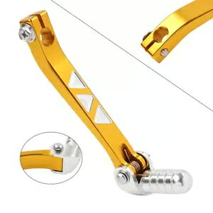 11mm �S�[���h CNC �����V�t�g���o�[�n���h�� 110cc 125cc �s�b�g�v���_�[�g�o�C�N- 11mm Gold CNC Alloy Shift Lever Handle 110cc 125cc PIT PRO DIRT BIKE- �y���s�A���i�z